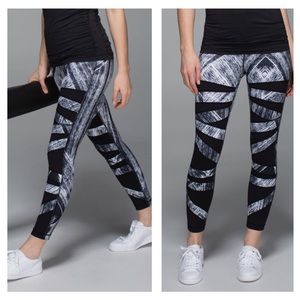 LULULEMON High Times 7/8 Legging Pants Heat Wave